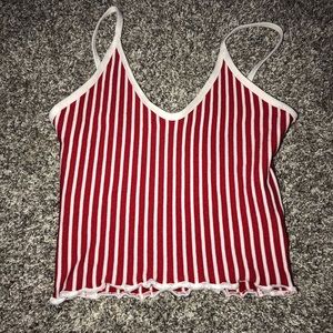 Striped crop top